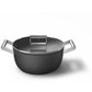 Smeg Non-Stick Casserole Dish Cookware Black 24cm CKFC2411BLM