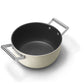 Smeg Non-Stick Casserole Dish Cookware Cream 24cm CKFC2411CRM