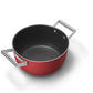 Smeg Non-Stick Casserole Dish Cookware Red 24cm CKFC2411RDM