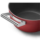 Smeg Non-Stick Casserole Dish Cookware Red 24cm CKFC2411RDM