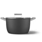 Smeg Non Stick Casserole Dish Cookware 26cm Black CKFC2611BLM