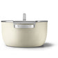 Smeg Non Stick Casserole Dish Cookware 26cm Cream CKFC2611CRM