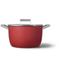 Smeg Non-Stick Casserole Dish Cookware Red 26cm CKFC2611RDM