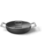 Smeg Non-Stick Deep Pan Cookware Black 28cm CKFD2811BLM