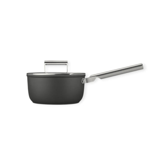 Smeg Non-Stick Saucepan Cookware Black 20cm CKFS2011BLM