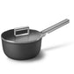 Smeg Non-Stick Saucepan Cookware Black 20cm CKFS2011BLM