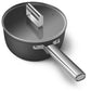 Smeg Non-Stick Saucepan Cookware Black 20cm CKFS2011BLM