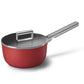 Smeg Non-Stick Saucepan Cookware Red 20cm CKFS2011RDM