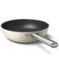 Smeg Non-Stick Wok 30cm Cream CKFW3001CRM