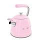 Smeg 2,3L Pink Whistling Kettle CKLW2001PK