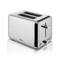 Swan Classic Polished Stainless Steel Cordless Kettle & 2 Slice Toaster SCR02P