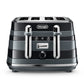 Delonghi Avvolta Class 4 Slice Toaster Black CTAC4003.BK