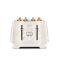 Delonghi Ballerina Seta 4 Slice Toaster Silk Beige CTDS4003.CR