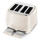 Delonghi Ballerina Seta 4 Slice Toaster Silk Beige CTDS4003.CR