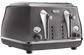 Delonghi Icona Metallics 4 Slice Toaster Grey CTOT4003.GY