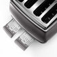 Delonghi Icona Metallics 4 Slice Toaster Grey CTOT4003.GY