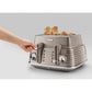 Delonghi Scultura Selections Clay Beige 4 Slice Toaster CTZS 4003.BG