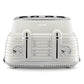 Delonghi Scultura Selections Limestone White 4 Slice Toaster CTZS 4003.W