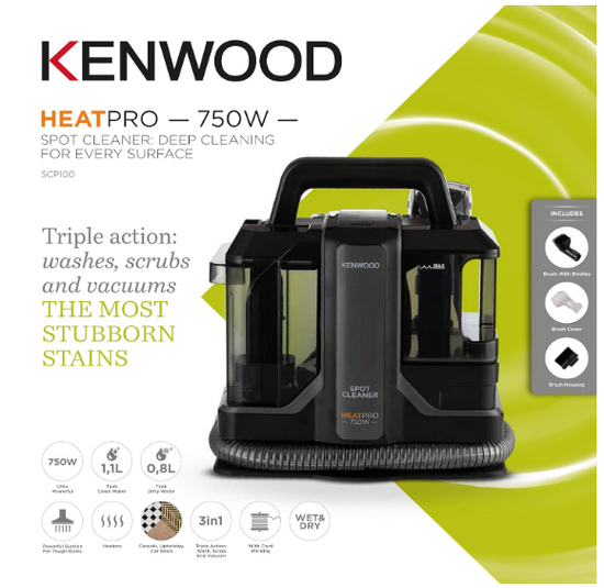 KENWOOD SPOT CLEANER HEAT PRO 750W SCP100.000GY