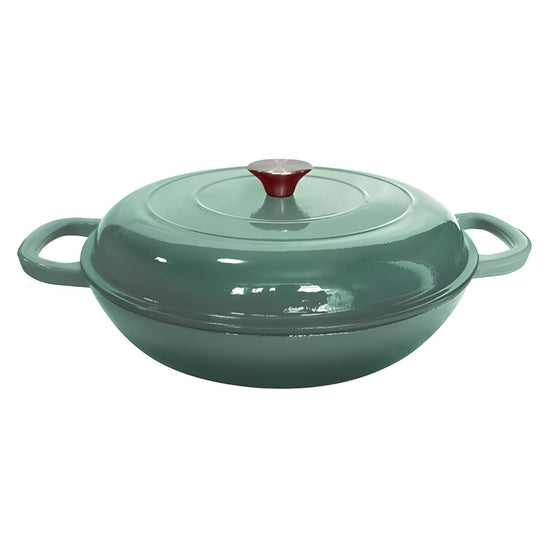 CAST IRON SHALLOW CASSEROLE 26CM SEA SALT CH1445