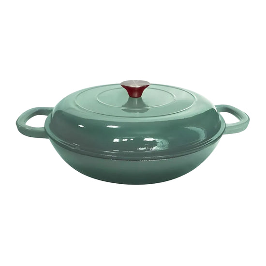 CAST IRON SHALLOW CASSEROLE 26CM SEA SALT CH1445