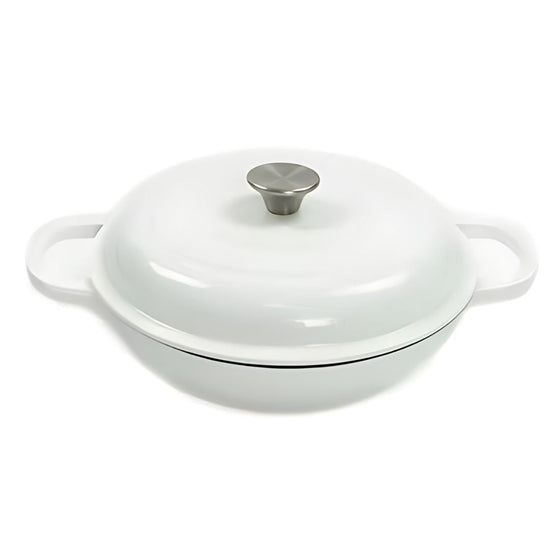 CAST IRON CASSEROLE 26CM CREAM CH1443
