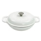 CAST IRON CASSEROLE 26CM CREAM CH1443