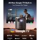 ETOE Dolphin Portable Google TV Projector – 1080P Smart Projector with Dolby Audio, Netflix, and 2.5-Hour Battery Life