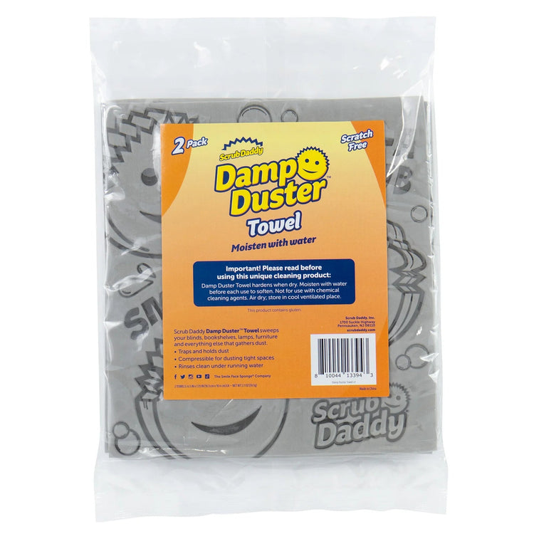 Damp Duster Towel silver 2 pack front of packaging