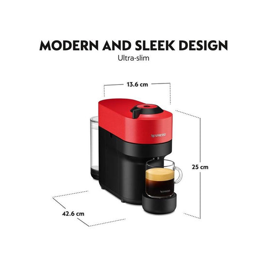 Nespresso Vertuo Pop Coffee Machine Spicy Red GCV2-ZA-RE-NET