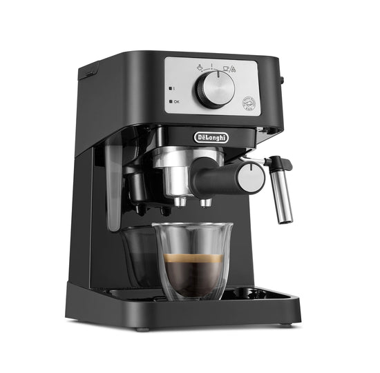 Delonghi Stilosa Manual Pump Espresso Coffee Machine - EC260.BK