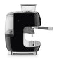 Smeg 2.4L Black Espresso Coffee Machine EGF03BLEU