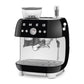 Smeg 2.4L Black Espresso Coffee Machine EGF03BLEU