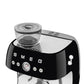 Smeg 2.4L Black Espresso Coffee Machine EGF03BLEU