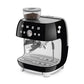 Smeg 2.4L Black Espresso Coffee Machine EGF03BLEU