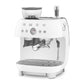 Smeg 2.4L White Espresso Coffee Machine EGF03WHEU