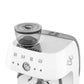 Smeg 2.4L White Espresso Coffee Machine EGF03WHEU