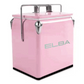 Elba Metal Cooler Box 13 Litre Pink 05/MCB-P