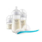 Philips Avent Natural Baby Bottle with Natural Response Nipple, with Blue Elephant Design, 9oz, 3pk, SCY903/63