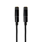 Gizzu 3-Pole Audio Splitter Cable - Black