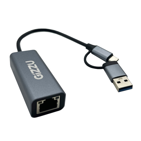 Gizzu High Speed Type-C/A to Gigabit Adapter Poly