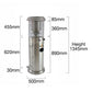 Alva Short Stand Gas Patio Heater 1.35m - Stainless Steel GHP33