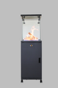 Alva Short Stand Patio Heater - Ceramic Log-Style GHP45