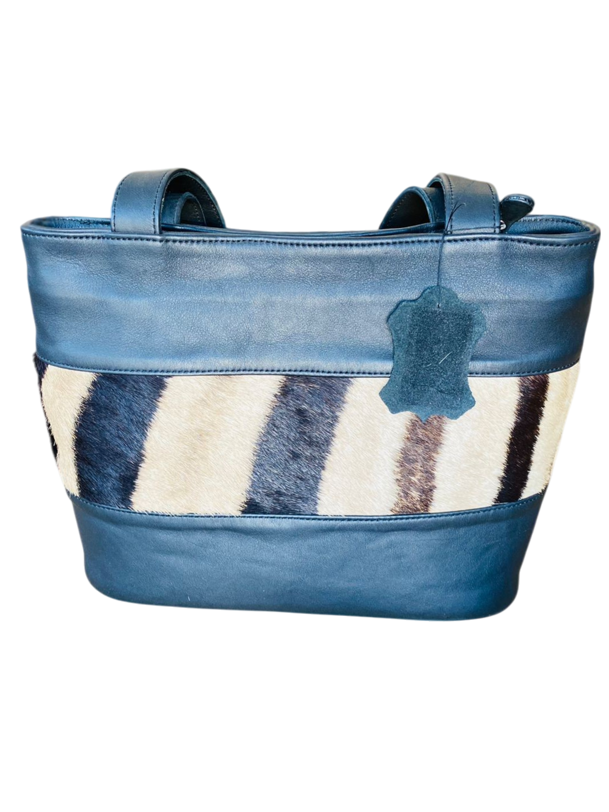 Genuine Zebra Hide Ladies Handbag