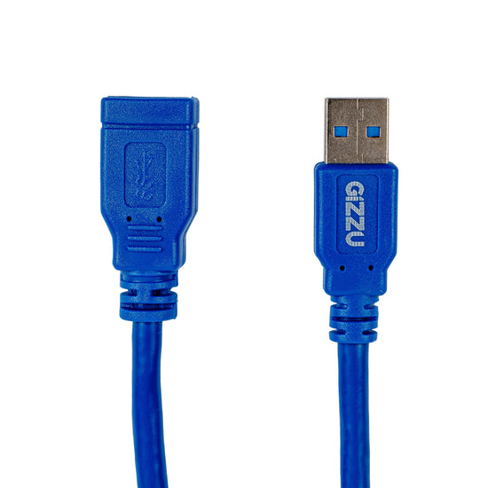 Gizzu USB 3.0 Extension Cable 5m - Blue