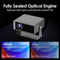 HTPNEO H80 4K Smart Projector – Ultra-Bright Home Theatre with Auto Focus & Whale OS H80