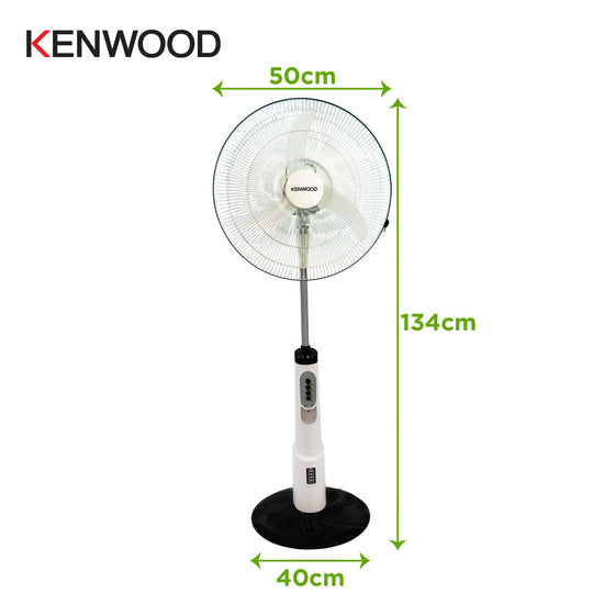Kenwood - Pedestal Fan 40cm White with Rechargeable Battery - IFP95.000WH