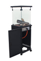 Alva Short Stand Patio Heater - Ceramic Log-Style GHP45