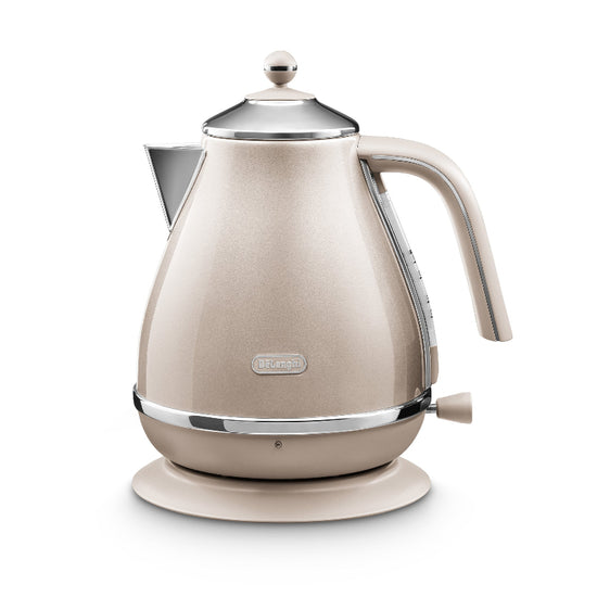 Delonghi - Icona Metallics Electric Kettle, Beige -KBOT3001.BG