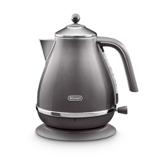 Delonghi Icona Metallics Electric Kettle Grey  KBOT3001.GY